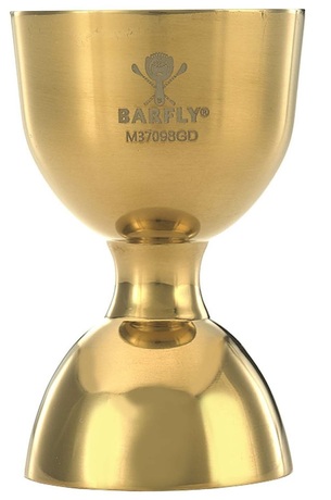 Zdjęcie do “Barfly Miarka barmańska Bell z prostą krawędzią 25/50 ml, złota - kod M37098GD”.