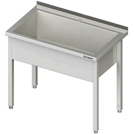 Zdjęcie do “Stalgast Stół z basenem 1-komorowym spawany 800x600x(H)850 mm - kod S611486”.