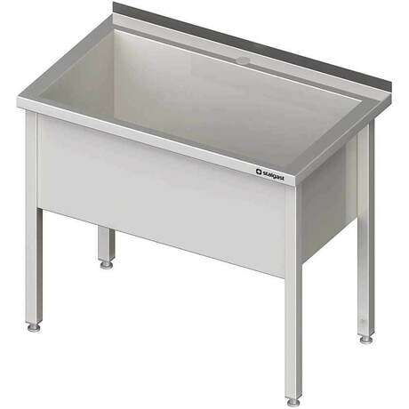 Zdjęcie do “Stalgast Stół z basenem 1-komorowym spawany 1000x700x(H)850 mm - kod S611707”.