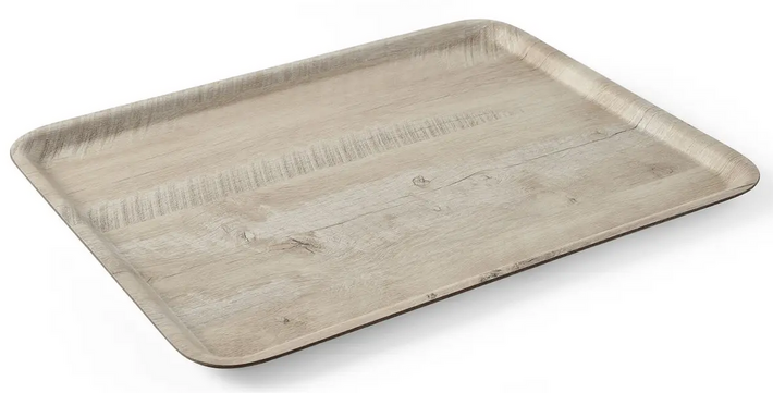 Zdjęcie do “Hendi Taca do serwowania z laminatem z melaminy, antypoślizgowa, z wzorem drewna 370x530 mm - kod 508930”.