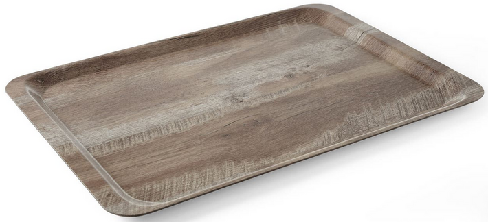 Zdjęcie do “Hendi Taca do serwowania z laminatem z melaminy, antypoślizgowa, z wzorem drewna 370x530 mm - kod 508954”.