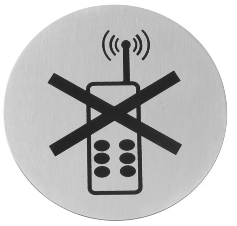 Zdjęcie do “Tabliczka informacyjna zakaz używania telefonów komórkowych - kod 663653”.