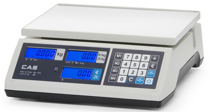 Zdjęcie do “CAS Waga kalkulacyjna z legalizacją do 15 kg - kod 580486”.
