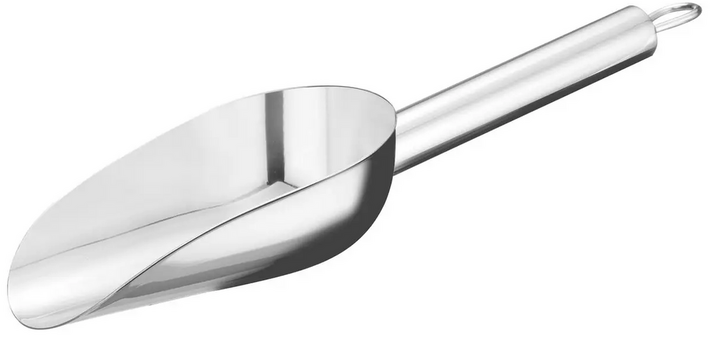 Zdjęcie do “BarUp Szufelka stalowa 110 ml, 235x70 mm - kod 521441”.