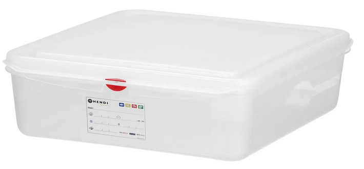 Zdjęcie do “Pojemnik GN 1/1 wys. 150 mm z polipropylenu, 21 L - kod 873359”.