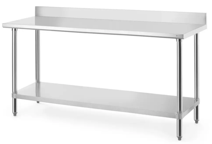 Zdjęcie do “Hendi Stół przyścienny z półką skręcany 1600x600x(H)850 mm Budget Line - kod 817599”.