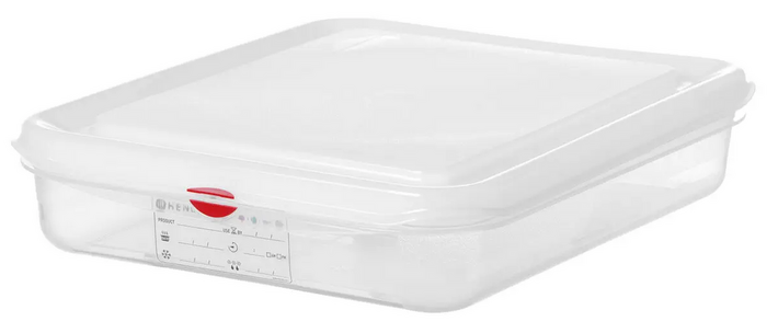 Zdjęcie do “Pojemnik GN 1/2 wys. 65 mm z polipropylenu, 4 L - kod 873250”.