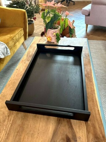 Zdjęcie do “ OUTLET Fine Dine Taca Roomservice drewniana czarna 603x402 mm - kod 505113”.