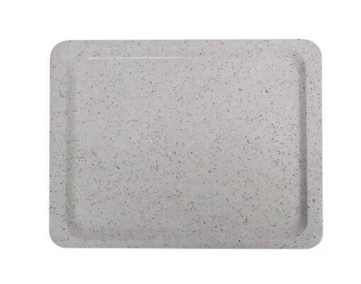 Zdjęcie do “Taca poliestrowa do restauracji samoobsługowych, AmerBox, GN 1/2, granitowy, 325x265mm, Prostokątny”.