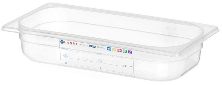 Zdjęcie do “Pojemnik GN 1/3 HACCP wys. 65 mm - kod 880289”.