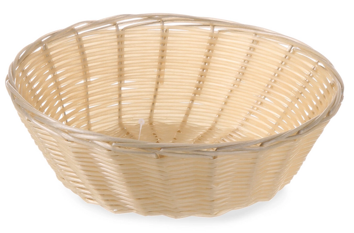 Zdjęcie do “Koszyk okrągły z polirattanu ø200x(H)65 mm - kod 426609”.