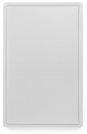 Zdjęcie do “Deska do krojenia HACCP - GN 1/1 biała do nabiału (gładka i z wycięciem) - kod 826003”.