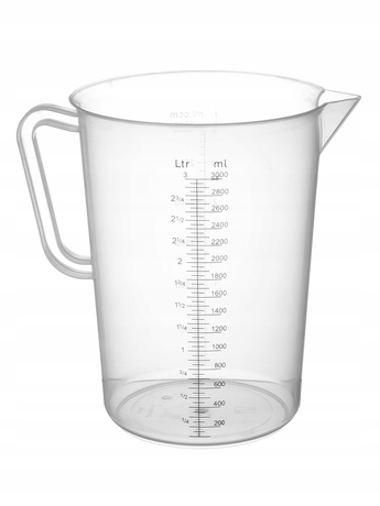 Zdjęcie do “Miarka polipropylenowa  z podziałką 3,0 l  - kod 567401”.