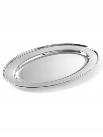 Zdjęcie do “Półmisek do mięs i wędlin ze stali 400x260 mm- kod 404409”.