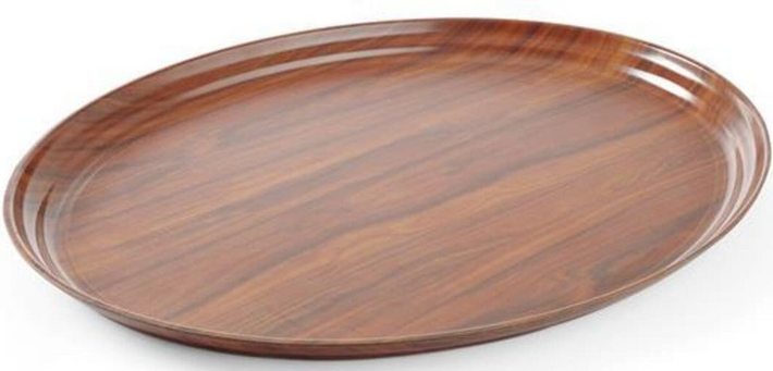 Zdjęcie do “Taca antypoślizgowa drewniana owalna 290x210mm - kod 507933”.