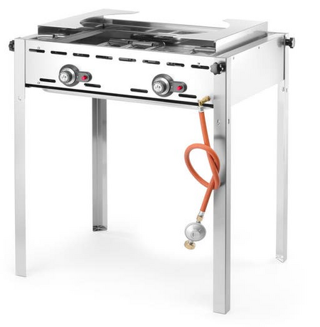 Zdjęcie do “HENDI Grill gazowy Green Fire 2 palniki 11,6 kW - kod 149508”.