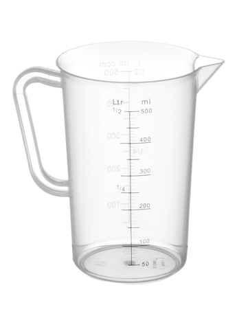 Zdjęcie do “Miarka polipropylenowa z podziałką 0.5l - kod 567104”.