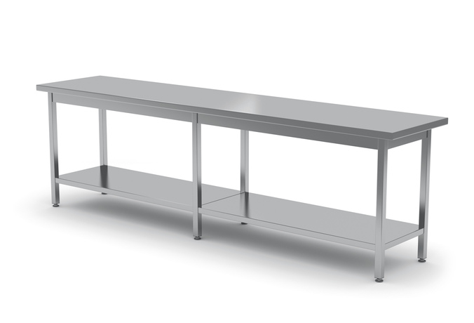 Zdjęcie do “Stół centralny z półką 2000x700 mm - kod 112 207-6”.