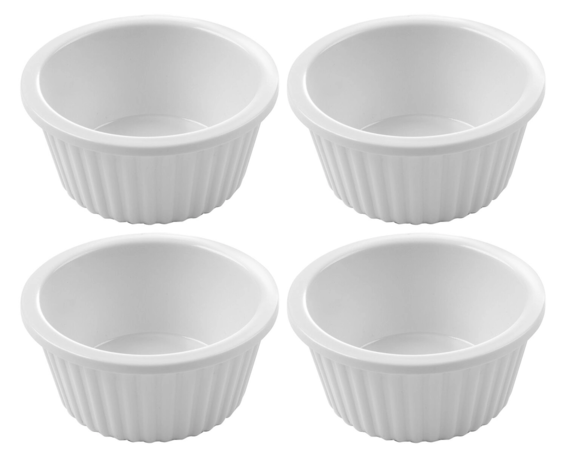 Zdjęcie do “Miseczka Ramekin 4 szt. śr. 60x(H)25 mm/ 35 ml  - kod 565643”.
