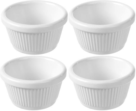 Zdjęcie do “Miseczka Ramekin 4 szt. śr. 70x(H)35 mm/50 ml - kod 565650”.