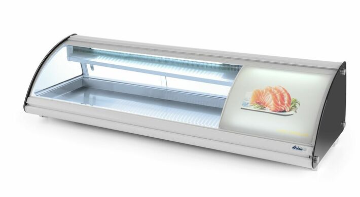 Zdjęcie do “Witryna chłodnicza 5x GN 1/3 poj. 63 l - idealna do np sushi -kod 233757”.