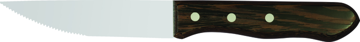 Zdjęcie do “Hendi Nóż do steków z drobnymi ząbkami, uchwyt drewniany Wenge 125 mm - kod 841143”.