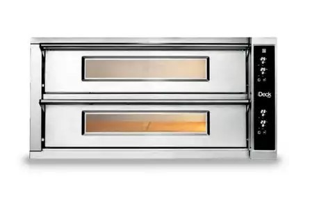 Zdjęcie do “Moretti Forni Piec do pizzy ze sterowaniem elektronicznym 2 komory iDeck 12 sztuk 30 cm - kod MFID105.65D”.