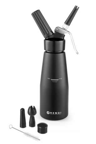 Zdjęcie do “Syfon do bitej śmietany 0,5 l Kitchen Line czarny - kod 588420”.