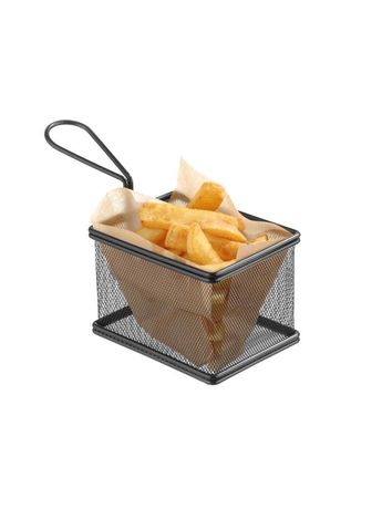 Zdjęcie do “Koszyk miniaturowy do smażonych przekąsek 125x100x(H)85 mm - kod 425626”.