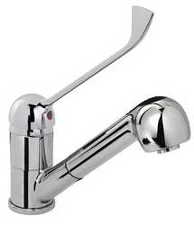Bateria do zlewu z wyciąganym prysznicem HENDI - kod 810255