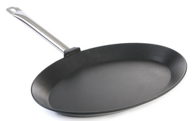 Zdjęcie do “Hendi Patelnia do ryb z odlewu aluminium Titanium Professional 400x275 mm - kod 629604”.