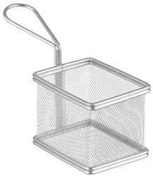 Koszyk do smażonych przekąsek prostokątny 100x80x(H)75 mm- kod 426425