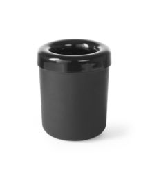 Śmietniczka stołowa/Pojemnik na sztućce czarna - ø130x(H)160 - kod 421574