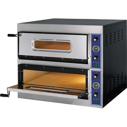Zdjęcie do “Stalgast Piec do pizzy dwukomorowy E-Start Line, 2x6x32 cm - kod S781312”.