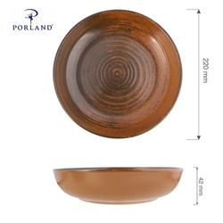 Zdjęcie do “Fine Dine Miska coupe Lykke Brown śr. 220 mm/ 42 ml - kod 04ALM005801”.