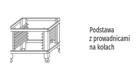 Zdjęcie do “Podstawa z prowadnicami na kołach do pieca AMALFI D H=950mm kod MFAMALFIDSP95”.