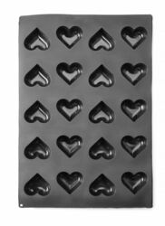 Zdjęcie do “Hendi Forma silikonowa 20x serce, 570x375x(H)35 mm - kod 677254”.