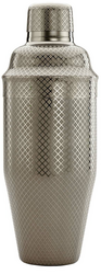 Zdjęcie do “Barfly Shaker barmański 3-częściowy 700 ml w stylu japońskim Diamond Lettice czarny - kod M37205BK”.