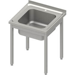 Zdjęcie do “Stalgast Stół ze zlewem 1-komorowym, skręcany 600x600x(H)850 mm - kod S613466”.