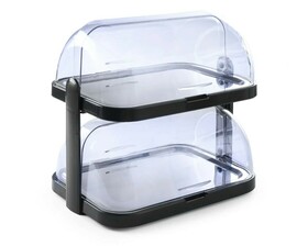 Zdjęcie do “Witrynka chłodząca Roll-top - podwójna 440x320x(H)440mm - HENDI - 871881”.