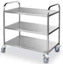 Wózek cateringowy 3-półkowy wzmocniony 905x585x(H)945 mm - kod 810101