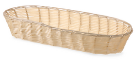 Zdjęcie do “Koszyk owalny długi z polirattanu 375x140x(H)70 mm - kod 426906”.