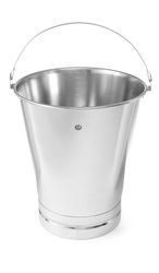 Zdjęcie do “Wiadro ze stali nierdzewnej z pierścieniem 12 L - kod 516706”.