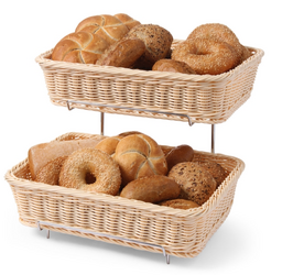 Zdjęcie do “Koszyki do pieczywa prostokątne wzmocnione (2 szt. ze stelażem) - kod 561201”.