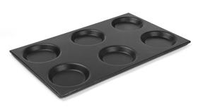 Zdjęcie do “Taca aluminiowa GN 1/1 z formami, z powłoką nieprzywierającą - kod 808757”.