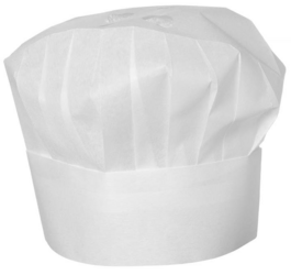 Zdjęcie do “Czapka kucharska - zestaw 10 sztuk - kod 560044”.